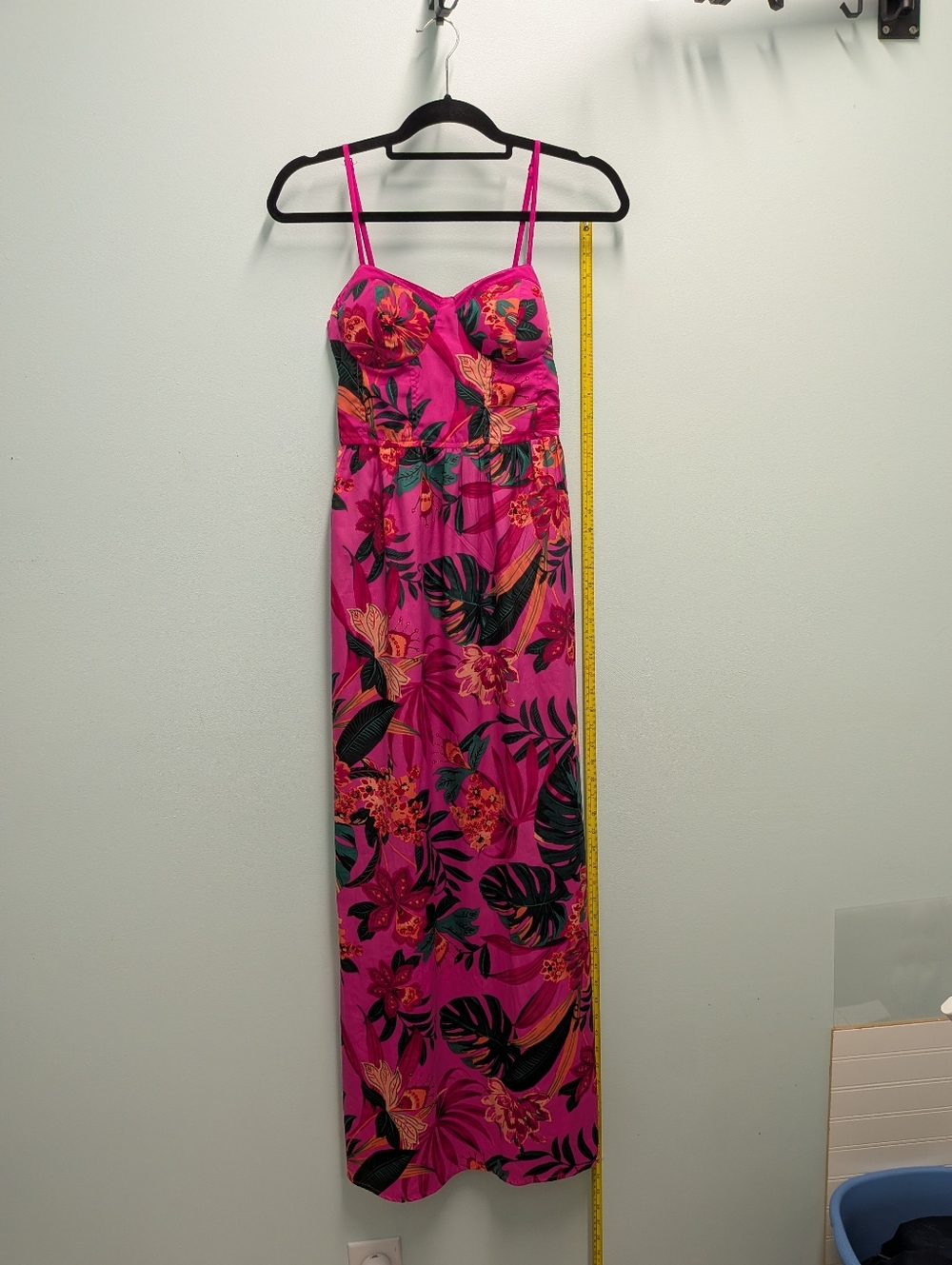 Band of The Free Tropical Pink Floral Maxi Dress With Pockets